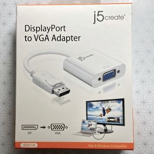 DisplayPort to VGA Adapter. NIB